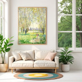 Frau unter den Willows von Claude Monet Poster