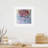 Frau unter der Wisteria Poster (Küche)