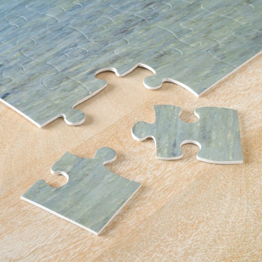 Frau unter einer Palme im Pazifik Puzzle (Seite)