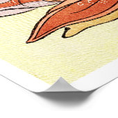 Frau unter Kirschblüten Poster (Ecke)