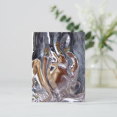 Frau unter Wasserfall Badegöttin Postkarte (Stehend Vorderseite)