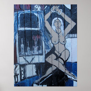 FRAU VALDEZ NEBEN DEM FENSTER POSTER