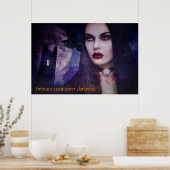 Frau Vampire Poster (Küche)