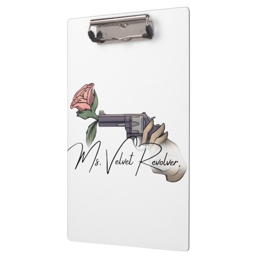 Frau Velvet Revolver Logo für die Markenbezeichnun Klemmbrett (Links)