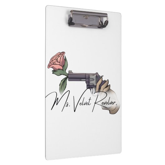 Frau Velvet Revolver Logo für die Markenbezeichnun Klemmbrett (Rechts)