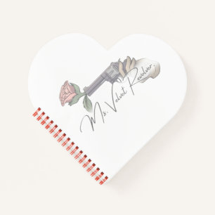 Frau Velvet Revolver Logo für die Markenbezeichnun Notizblock