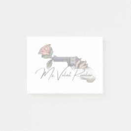 Frau Velvet Revolver Logo für die Markenbezeichnun Post-it Klebezettel