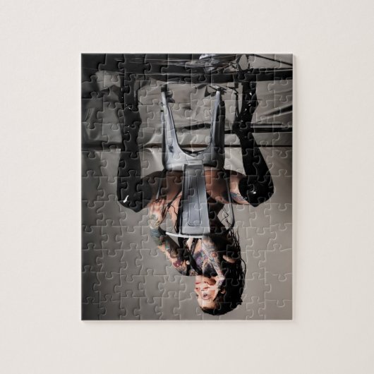 Frau Velvet Revolver Logo für die Markenbezeichnun Puzzle (Vertikal)