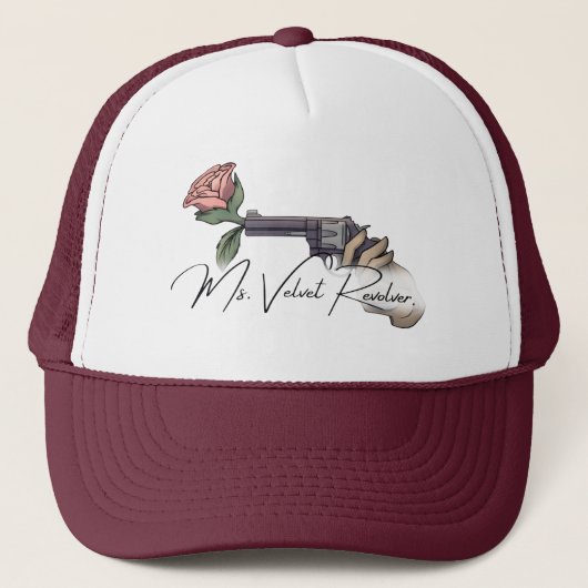 Frau Velvet Revolver Logo für die Markenbezeichnun Truckerkappe (Vorderseite)