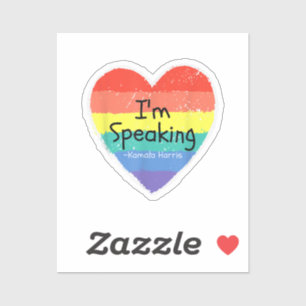 Frau Vizepräsidentin, ich spreche Kamala Harris gi Aufkleber
