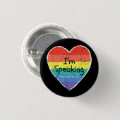 Frau Vizepräsidentin, ich spreche Kamala Harris gi Button (Vorne & Hinten)