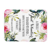 Frau Volunteer Vielen Dank für Ihr Dankeschön Magnet (Horizontal)