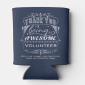 Frau Volunteer Vielen Dank für Ihre Anerkennung Dosenkühler (Rückseite)