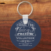 Frau Volunteer Vielen Dank für Ihre Anerkennung Schlüsselanhänger (Vorderseite)