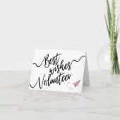 Frau Volunteer Vielen Dank Karten Beste Wünsche au (Vorderseite)