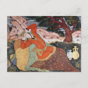 Frau vom Gericht von Shah Abbas I, 1585-1627 Postkarte