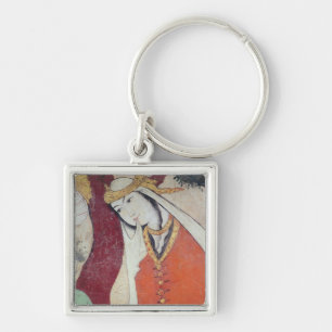 Frau vom Gericht von Shah Abbas I, 1585-1627 Schlüsselanhänger