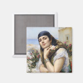 Frau von Algier, Arthur Bridgman Magnet (Vorderseite/Rückseite)