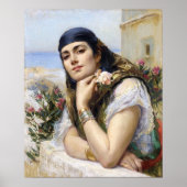 Frau von Algier, Arthur Bridgman Poster (Vorne)