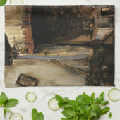 Frau von einem Hearth von Vincent van Gogh Geschirrtuch (Gefaltet)