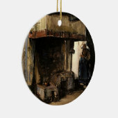 Frau von einem Hearth von Vincent van Gogh Keramikornament (Rechts)