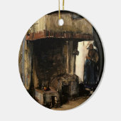 Frau von einem Hearth von Vincent van Gogh Keramikornament (Links)