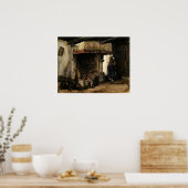 Frau von einem Hearth von Vincent van Gogh Poster (Küche)