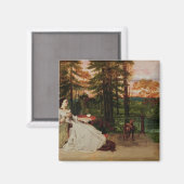 Frau von Frankfurt, 1858 Magnet (Vorderseite/Rückseite)