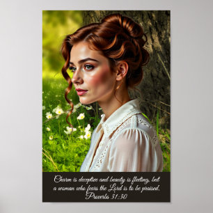 Frau von Sprüche 31 Poster