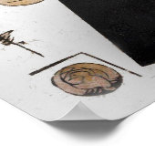 Frau von Utamaro lesen Poster (Ecke)