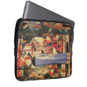 Frau vor einem Schaufenster durch August Macke Laptopschutzhülle (Vorne Rechts)