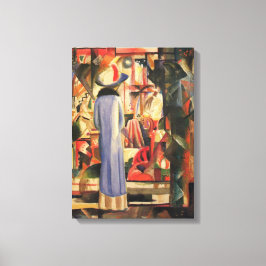 Frau vor einem Schaufenster durch August Macke Leinwanddruck