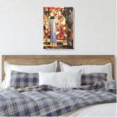Frau vor einem Schaufenster durch August Macke Leinwanddruck (Insitu (Schlafzimmer))