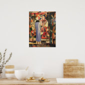 Frau vor einem Schaufenster durch August Macke Poster (Küche)