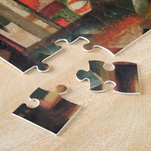 Frau vor einem Schaufenster durch August Macke Puzzle (Seite)