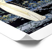 Frau vor einem seltsamen Baum stehend Poster (Ecke)