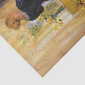 Frau vor einem Spiegel von Anna Archer Seidenpapier (Ausschnitt)