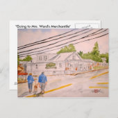 Frau Wards Merchantile besuchen Postkarte (Vorne/Hinten)