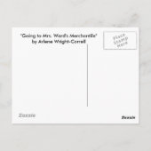Frau Wards Merchantile besuchen Postkarte (Rückseite)