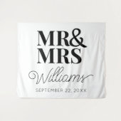 Frau Wedding Brautparty Moderner Hintergrund Wandteppich (Vorderseite (Horizontal))