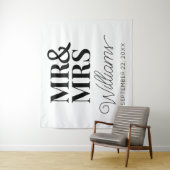 Frau Wedding Brautparty Moderner Hintergrund Wandteppich (Beispiel)