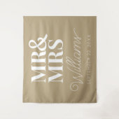 Frau Wedding Brautparty Moderner Hintergrund Wandteppich (Vorderseite)