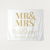 Frau Wedding Brautparty Moderner Hintergrund Wandteppich (Vorderseite (Horizontal))