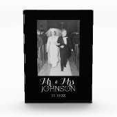 Frau Wedding Foto - Schwarzweiß-Jubiläum (Vorderseite)