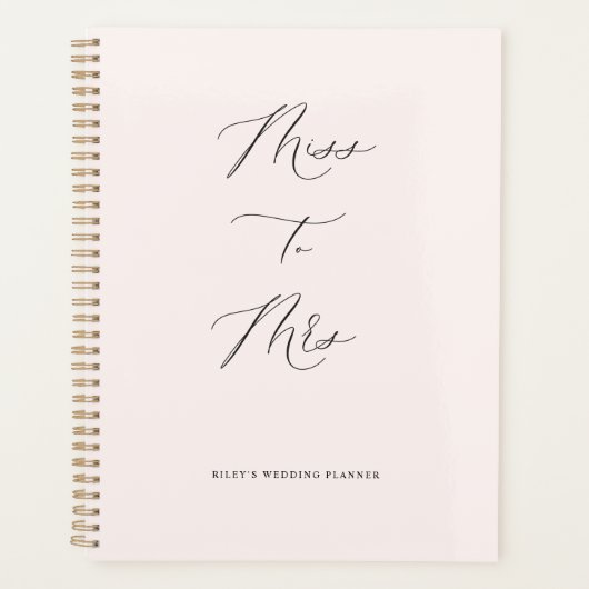 Frau Wedding Planner Kalender Bridal Buch Planer (Vorderseite)