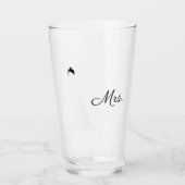 Frau Wedding Trinkglas Glas (Vorderseite)