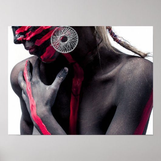 Frau, weiblich, Portrait, Modell, Kunst Poster (Vorne)