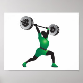 Frau Weightlift Poster
