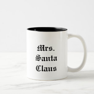 Frau Weihnachtsmann Zweifarbige Tasse