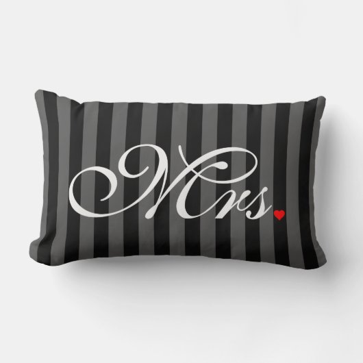 Frau Wife Bride His Hers Weds eben Lendenkissen (Vorderseite)